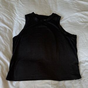 Quince Classic Black Sleeveless Tank